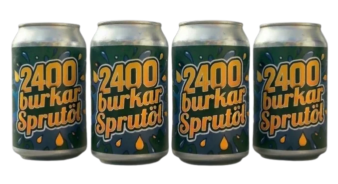 2 400 burkar sprutöl